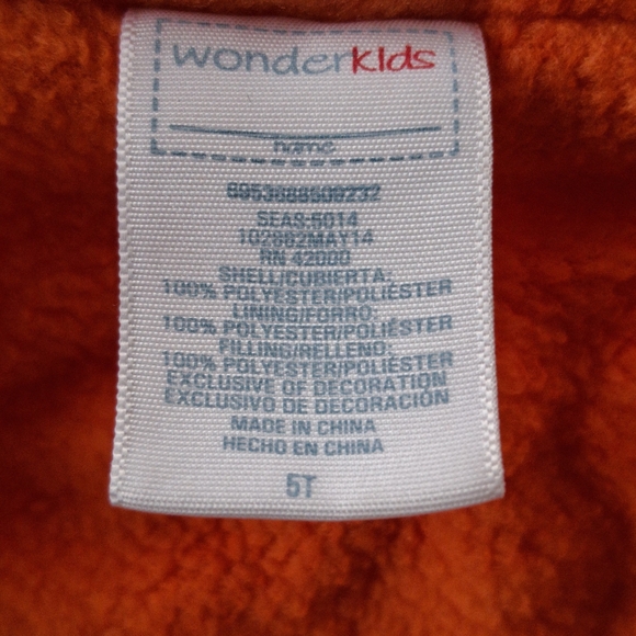Wonderkids Orange Dino Trail Vest - Picture 3 of 5